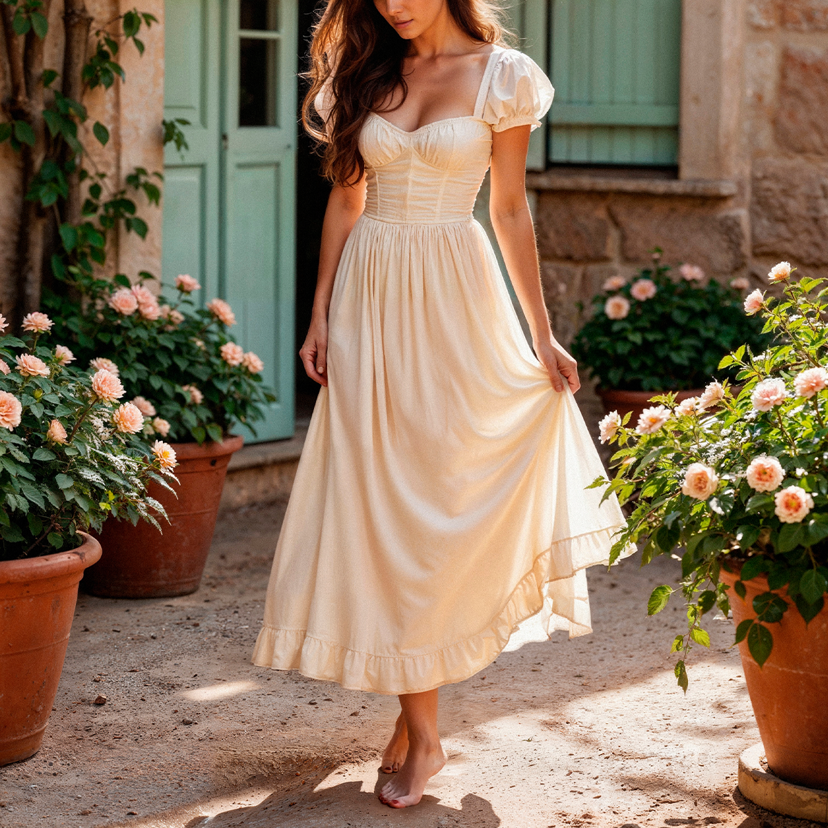 베이지 원피스 원본